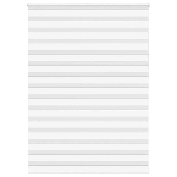 Rullgardin zebra vit 155x200 cm tyg bredd 150,9 cm polyester