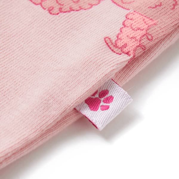 Barnpyjamas med korta ärmar ljusrosa 92