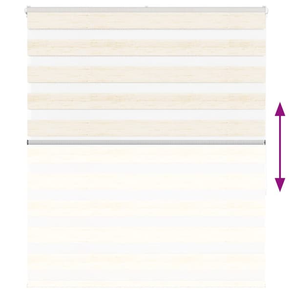 Rullgardin zebra 120x150 cm tyg bredd 115,9 cm polyester