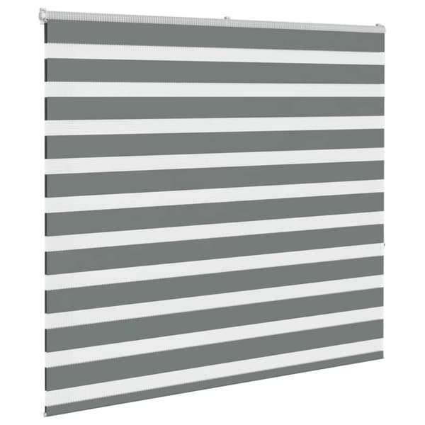 Rullgardin zebra mörkgrå 165x150 cm tyg bredd 160,9cm polyester