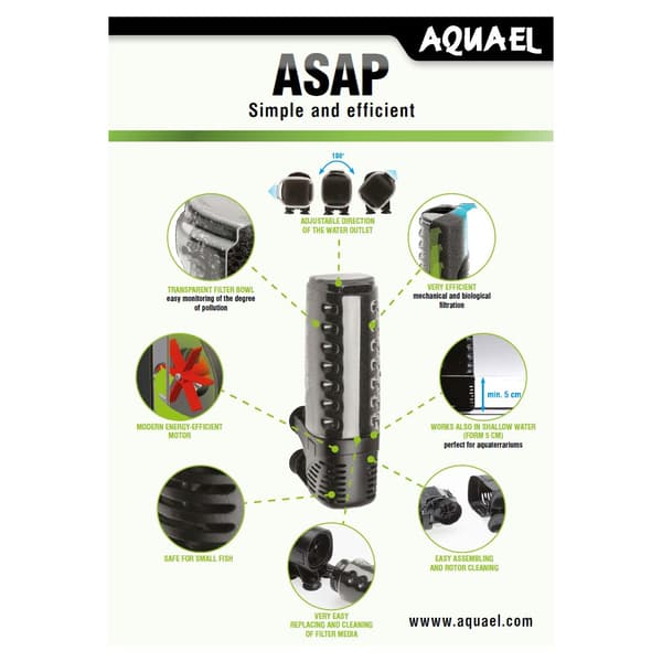 Innerfilter ASAP 500 Svart