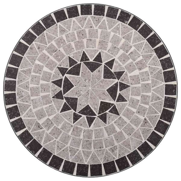Mosaikbord brun 60 cm keramik