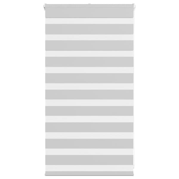 Rullgardin zebra ljusgrå 90x100 cm tyg bredd 85,9 cm polyester