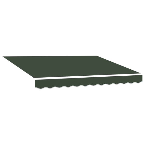 Markisväv Mörkgrön 4,5 × 3 m Polyester