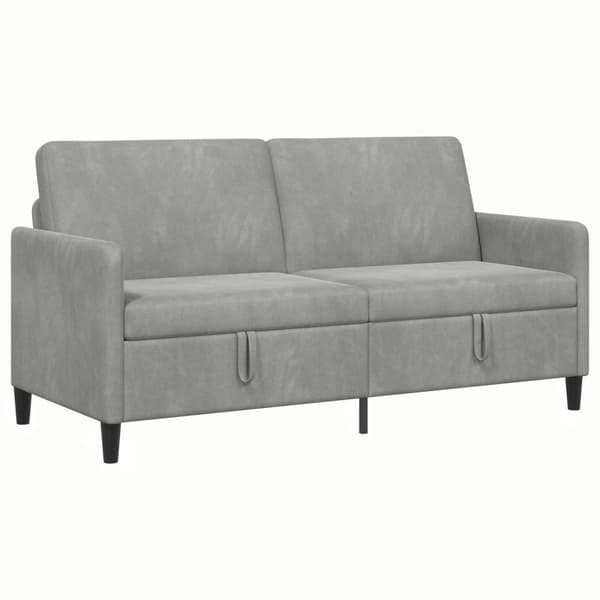 Soffa med förvaring Ljusgrå 172 x 78 x 87 cm Polyester