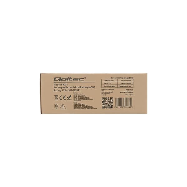 Qoltec - UPS-batteri - Bly-syra - 9 Ah