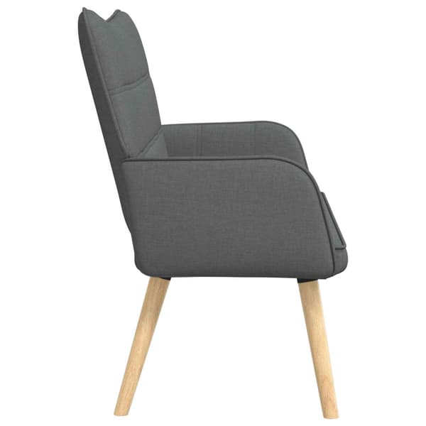 Tvåsitssoffa Mörkgrå 115 x 61 x 87 cm tyg