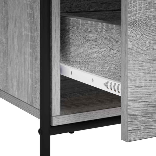 Sideboard Grå Sonoma 97 x 33 x 81 cm Konstruerat trä