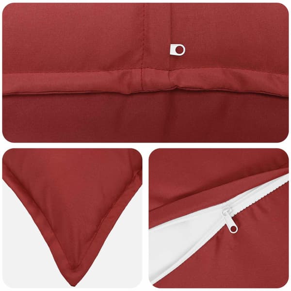Kuddöverdrag 2 st HOUTEN Vinröd 45 x 45 cm Polyester