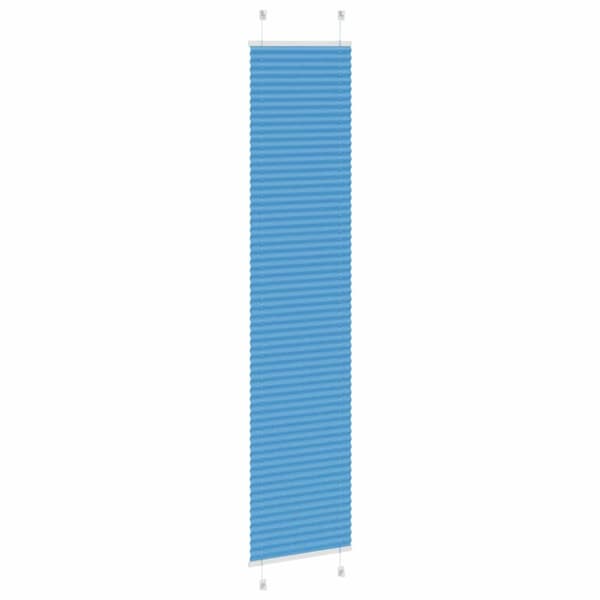 Plisserad persienn blå 45x200cm tyg bredd 44,4cm polyester