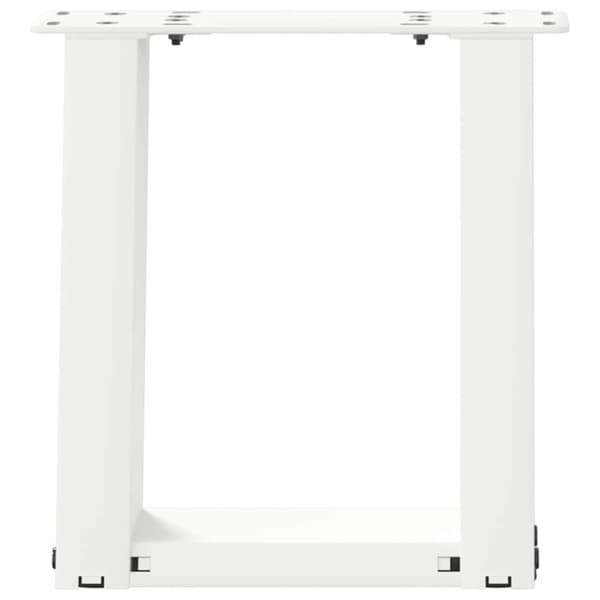 Soffbordsben U-formade 2 st vita 30x(30-31) cm stål