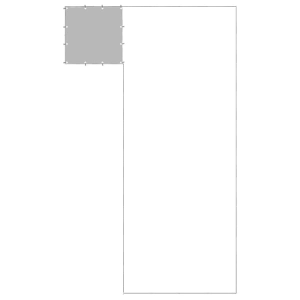 Hundgård silver 13,31 m² stål