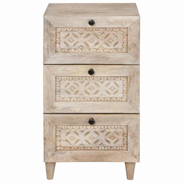 Sideboard med låda Vit 33.5 x 40 x 75 cm