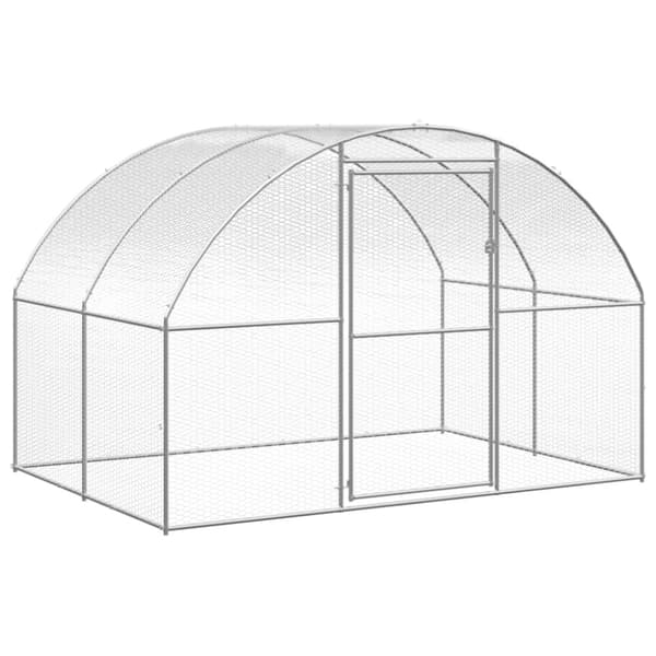 Hönsbur för utomhusbruk 3x12x2 m galvaniserat stål