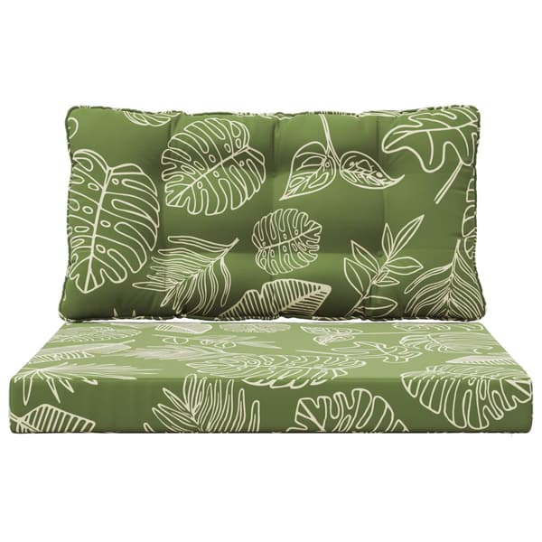 Utomhus Soffa Kudde 2 pcs Bladdesign Polyester