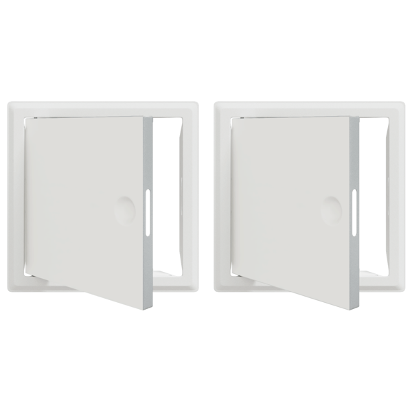 Åtkomstpanel 2 pcs Vit 23 x 23 x 3 cm Stål