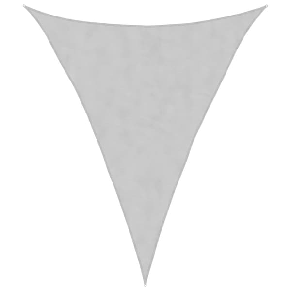 Solsegel ljusgrå 5x6x6 m 100% polyesteroxford