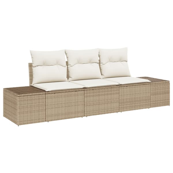 Soffset 3 st Beige konstrotting