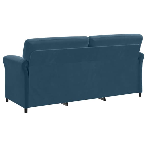 3-Sits soffa Blå 198 x 83 x 95 cm Sammet