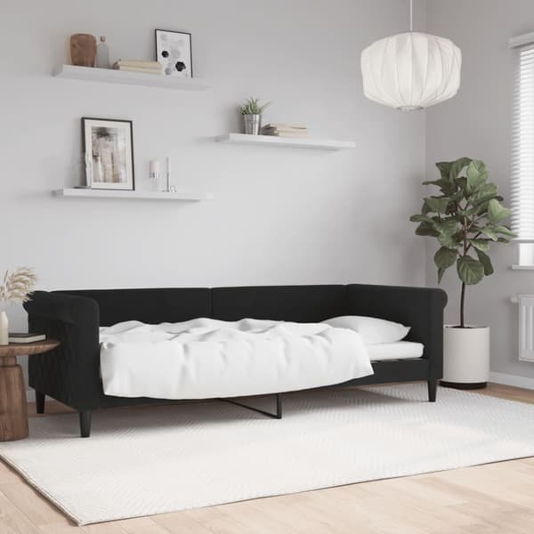 Dagbädd svart 80x200 cm sammet