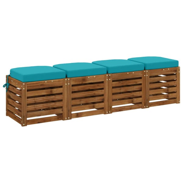 4-delade Sittkuddar SOEST 4 st 100% Polyester Turkos