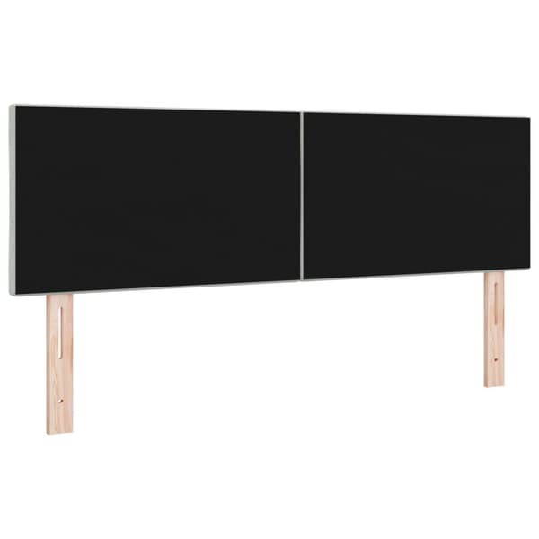 Huvudgavel Ljusgrå 144 cm Sammet