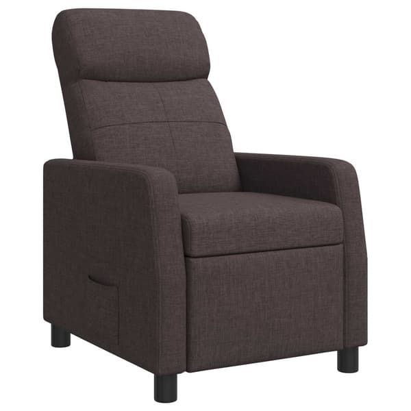 Recliner Mörkbrun Tyg