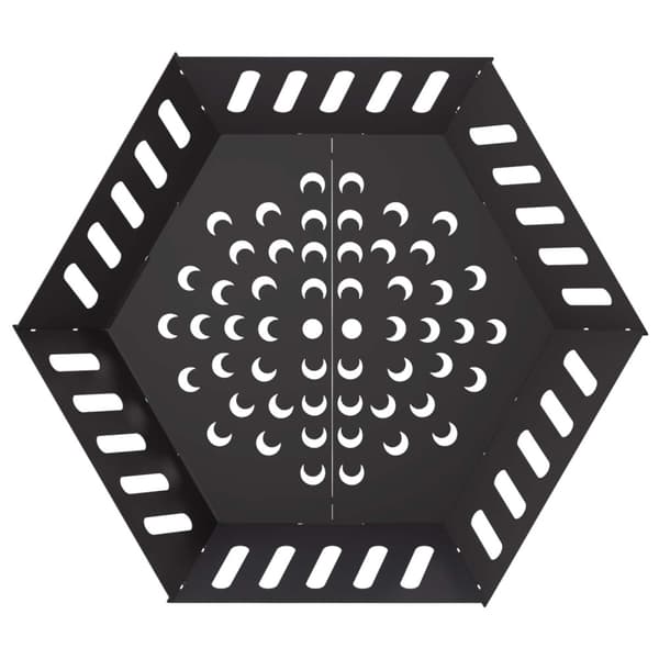 Eldstad Svart 80 x 80 x 28 cm Stål