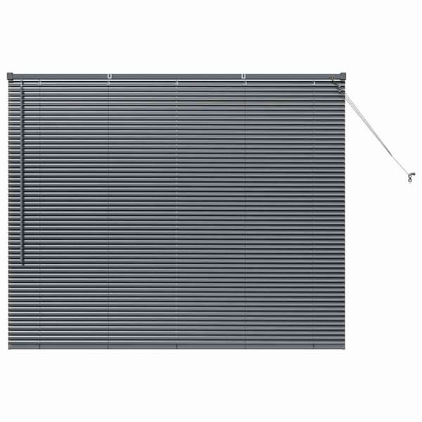 Persienner Mörkgrå 130 x 160 cm Aluminium