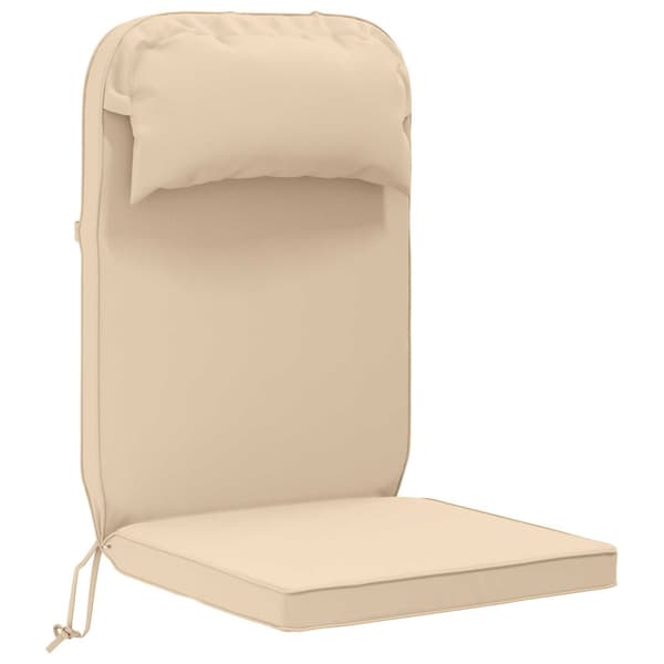 Solsängkudde 100% Polyester Gräddvit 55 x 124 x 5 cm