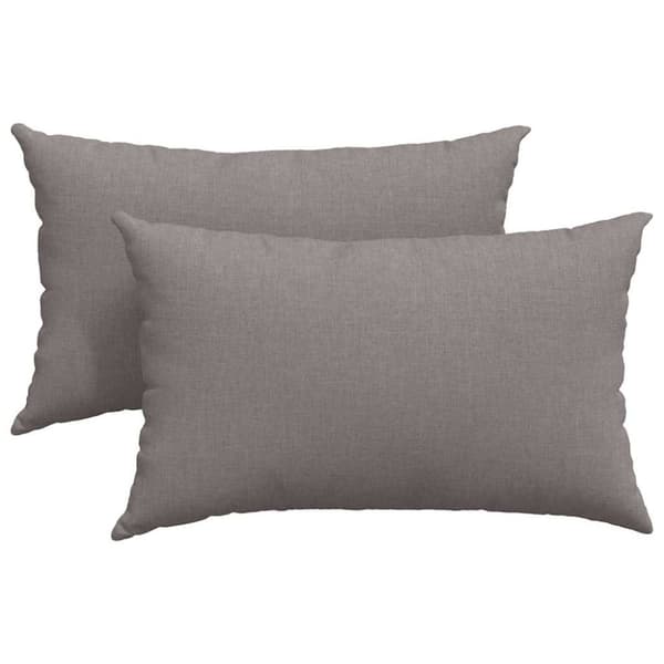 Sofakuddar 2 pcs Taupe 50 x 30 cm tyg