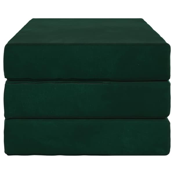 Fällbar Soffbed 80 x 67 x 45 cm Mörkgrön