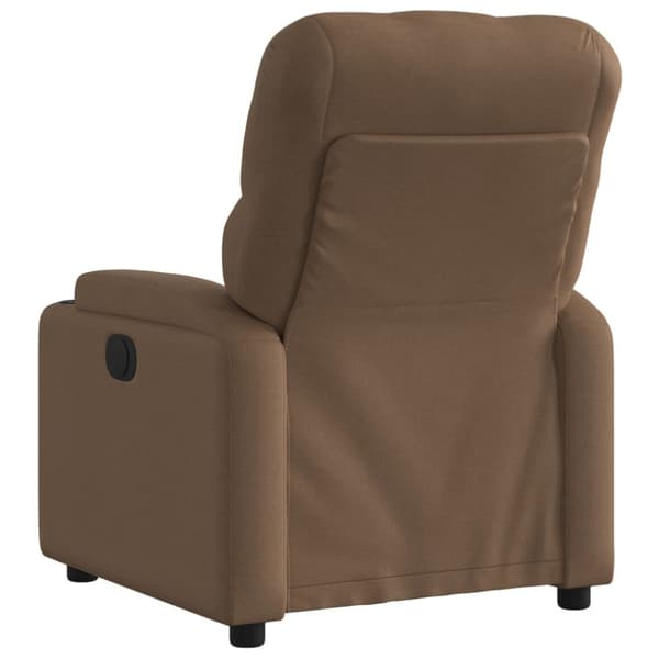 Elektrisk reclinerfåtölj Brun tyg