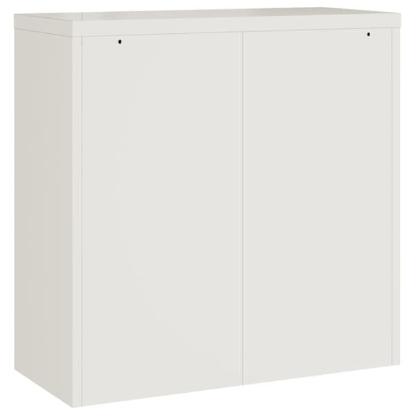 Dokumentskåp vit 90x40x90 cm stål