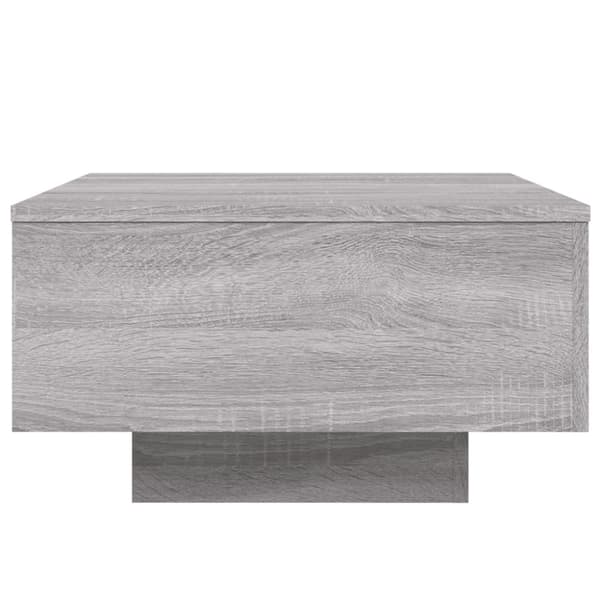 Soffbord grå 55x55x31 cm konstruerat trä
