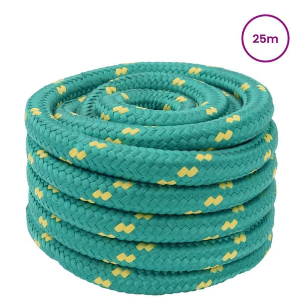 Båtsnöre 5 mm 25 m Grön