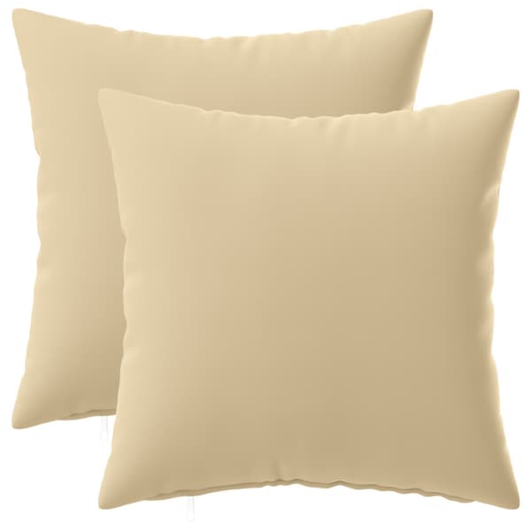 Kuddöverdrag 2 st HEERLEN Beige 35 x 35 cm Polyester