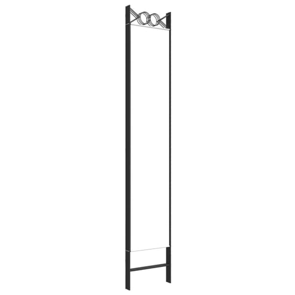 Rumsavdelare 4 paneler vit 120x220 cm tyg