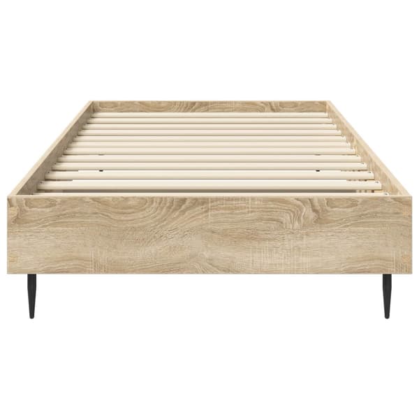 Sängram Sonoma-ek 80 x 200 cm Konstruerat trä