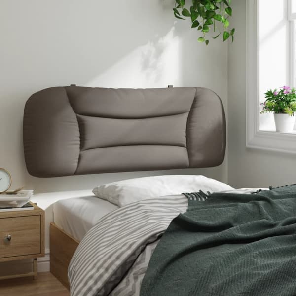 Headboard Cushion "Hvar" Taupe 100 cm Fabric