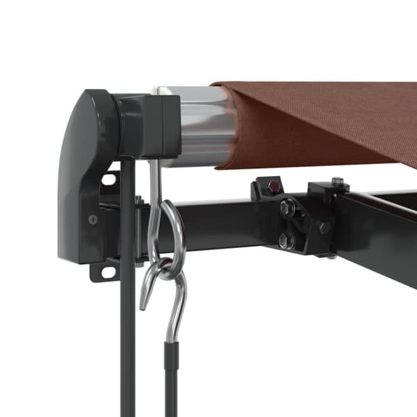 Markis automatiskt infällbar brun 350x250 cm