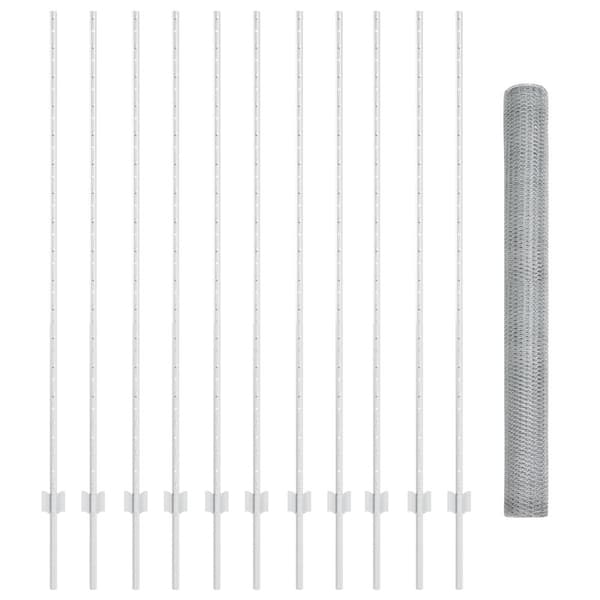 Stängsel med stolpe Silver 1,5 x 25 m Stål