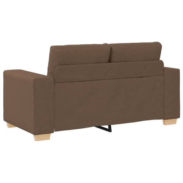 Soffa 2 st Brun Linnenblandad tyg