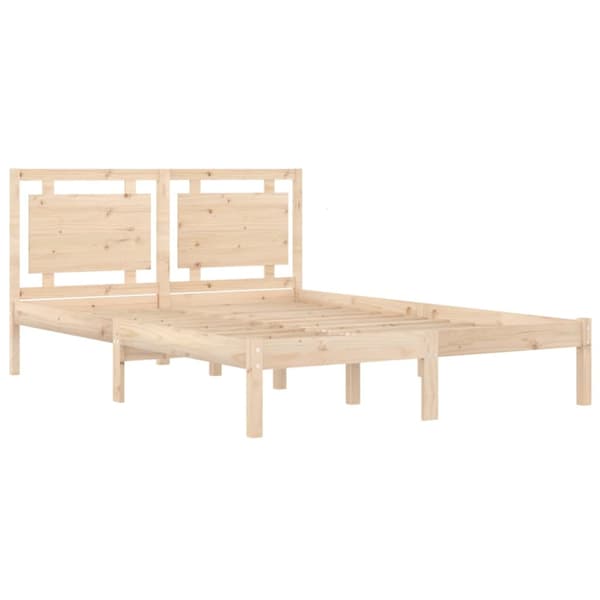 Sängram massivt trä 200x200 cm