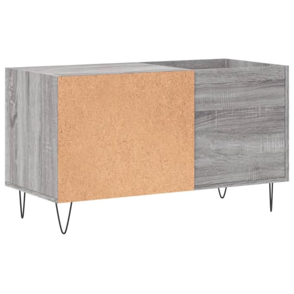 Stereobänk grå sonoma 85x38x48 cm konstruerat trä