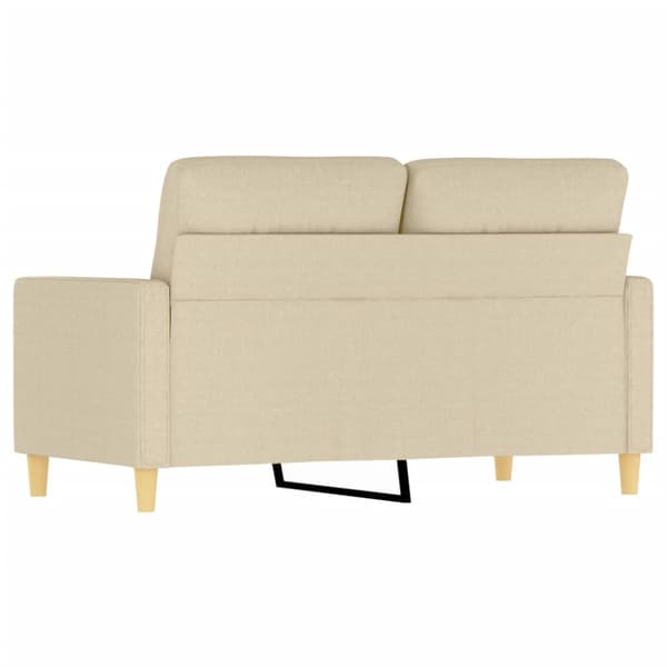 2-sitssoffa gräddvit 120 cm tyg