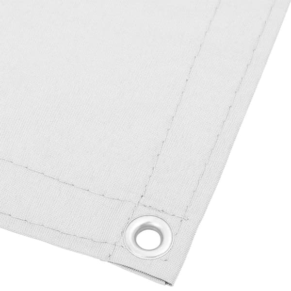 Balkongskärm vit 90x1000 cm 100% polyester oxford