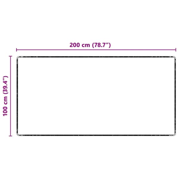 Matta-runner Svart 100 x 200 cm 100% Polypropen Tuft