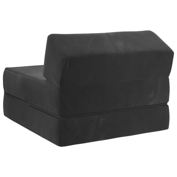 Fällbar Soffbed Svart 60 x 70 x 41 cm Tyg