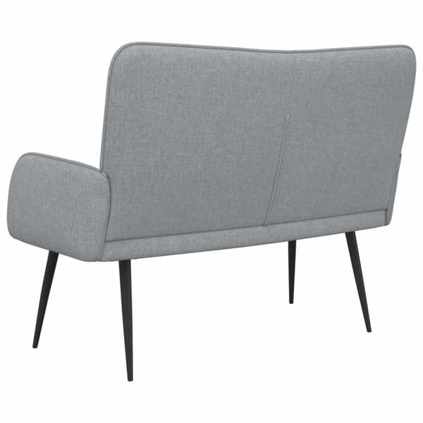 2-sits soffa Ljusgrå 115 x 61 x 87 cm tyg